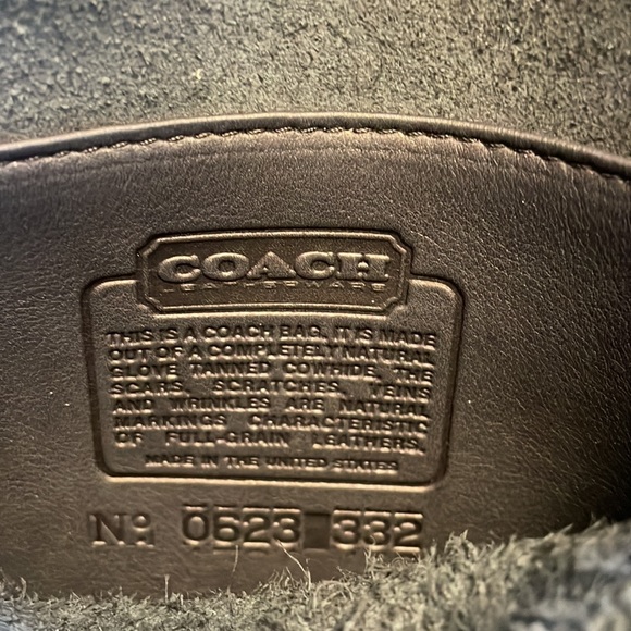 Vintage coach NAVY station bag 5130-VERIFIED AUTHENTIC - Picture 11 of 16